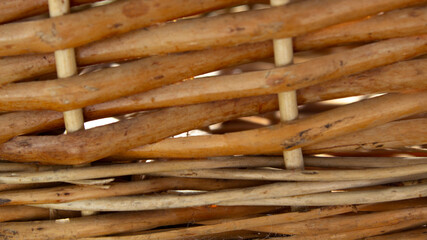 structure wicker basket closeup , photo background