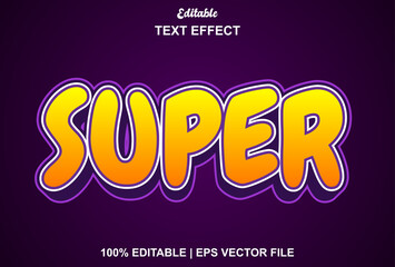 Obraz premium super editable text effect for promotion.
