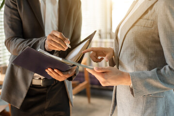 Business team meeting,work process.professional crew working with new startup project.Project managers. business plans, Laptop