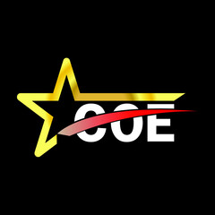 COE letter logo design. COE creative  letter logo. simple and modern letter logo. COE alphabet letter logo for business. Creative corporate identity and lettering. vector modern logo  - obrazy, fototapety, plakaty