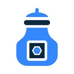 Food, pot, shaker icon. Simple editable vector design isolated on a white background.