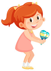 Cute girl playing maracas