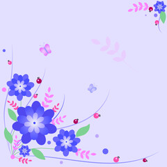 background with flowers