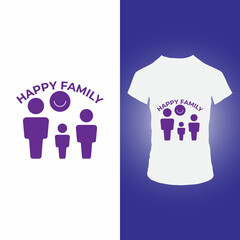 Happy family t shirt design