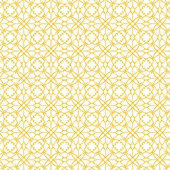 seamless pattern with flowers with gold lines on white background and also use for wallpaper