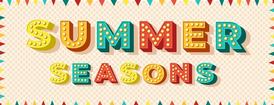 Colorful Summer background layout banners design. Horizontal poster, 