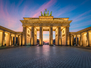 Brandenburg gate in Berlin, Germany - 507973491