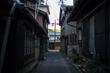 京都の伊根、漁村