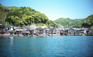 Fototapeta na wymiar 京都の伊根、漁村