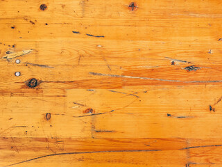 Worn wooden plank surface