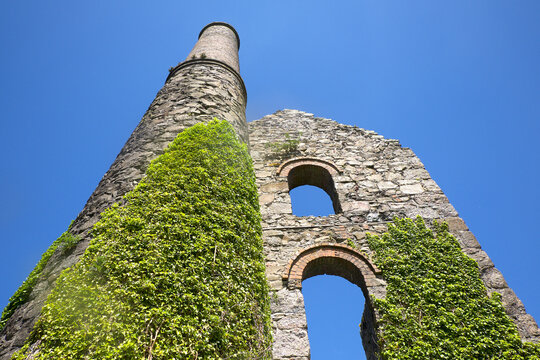 South Condurrow Mine, Grenville United Mines, Troon, Camborne, Cornwall, England, UK