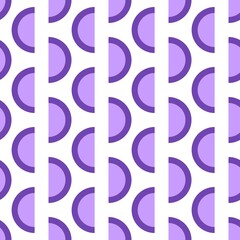 Geometric seamless half circle pattern for fabrics and packaging and gifts and cards and linens and kids