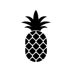 Pineapple fruit icon isolated on white background