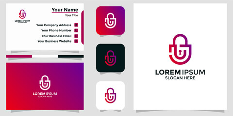 security design logo and branding card