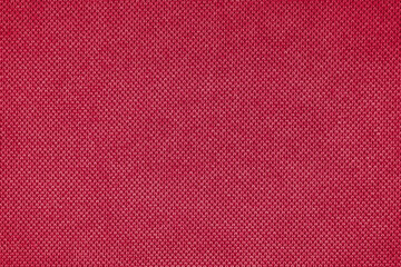 Texture background of velours pink fabric. Fabric texture of upholstery furniture textile material, design interior, wall decor. Fabric texture close up, backdrop, wallpaper.