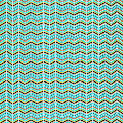 fabric pattern, the use of strokes as diagonal zigzags By using color play to contrast beautifully.