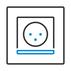 South Africa Electrical Socket Icon