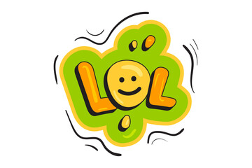 Comic style vector cool sticker. Bubble label, speech sticker with word for comics book. Humor pop balloon illustration
