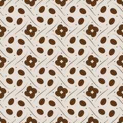coffee, seamless coffee pattern, illustration, seamless background with grains