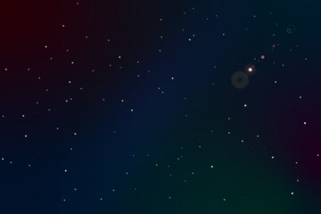 Illustration of a dark space background with stars, full frame