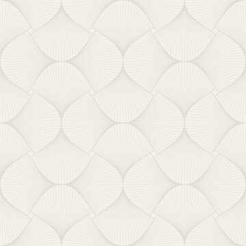 Vector seamless linear geometric pattern. Isolated on white background. © Jan