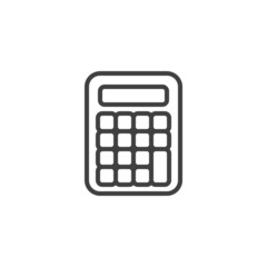 Calculator line icon