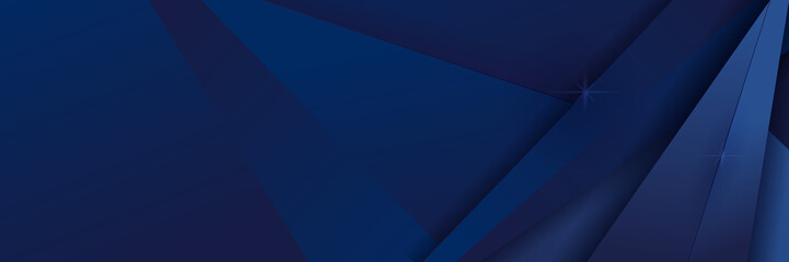 Dark blue abstract banner background