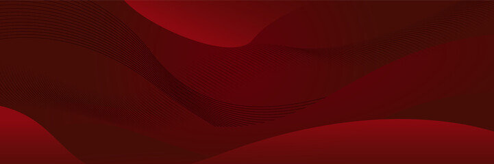 Red abstract banner background