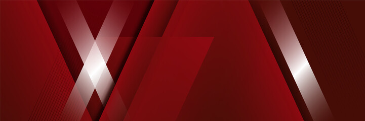 Red abstract banner background