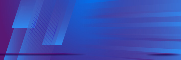 Blue and purple abstract banner background
