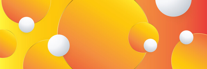 Orange abstract banner background