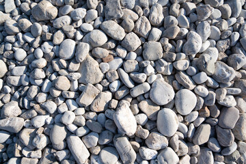 Abstract background, texture with round pebble stones