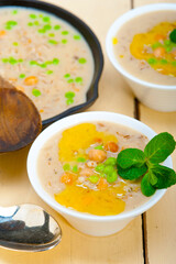 Hearty Middle Eastern Chickpea and Barley Soup