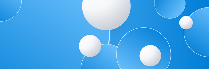 Blue abstract banner background