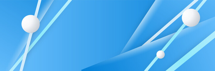 Blue abstract banner background