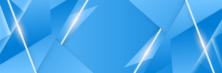 Blue abstract banner background