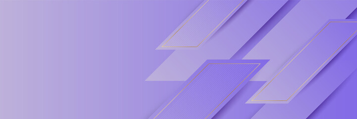 Purple abstract banner background