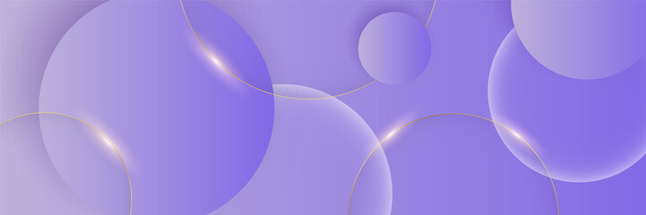 Purple abstract banner background