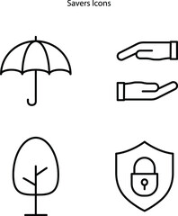 ife savers icons isolated on white background. life saver icon thin line outline linear life saver symbol for logo, web, app, UI. life saver icon simple sign. life saver icon flat