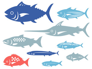 魚のイラストセット
