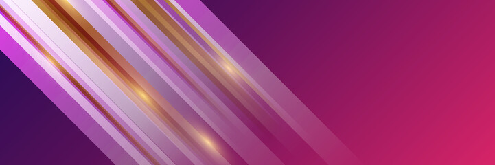 pink and gold purple banner background