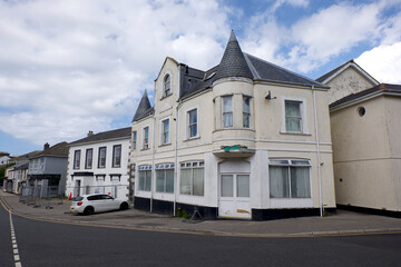 Camborne historic tin mining town Cornwall UK 
