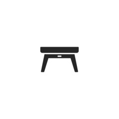 Desk Table Furniture line icon. linear style sign for mobile concept and web design. Desk Table Furniture outline vector icon. Symbol, logo illustration. Vector graphic