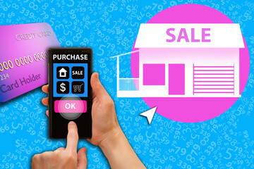 Investment in real estate. A mortgage loan. The apartment is on credit. A loan to buy a house. Mortgage lending. Buying real estate online. Remote real estate transactions