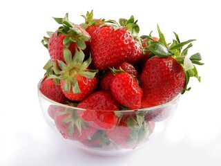 red,sweet tasty strawberries as delicious dessert at spring