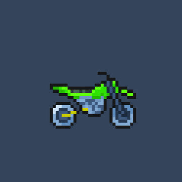 Vecteur Stock motocross in pixel art style | Adobe Stock