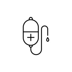 Medical dropper medicine health vector isolated icon. Medicine and medical support sign. Graph symbol for medical web site and apps design, logo, app, UI eps 10