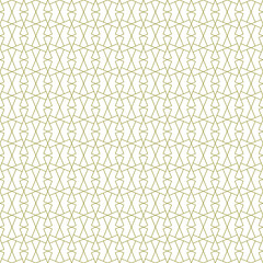 Seamless arabic geometric ornament in brown color.