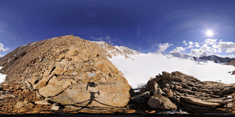Old survey point on McCall Glacier (11 June 08 16:30)