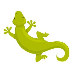 Green iguana icon cartoon vector. Lizard animal. Tribal reptile